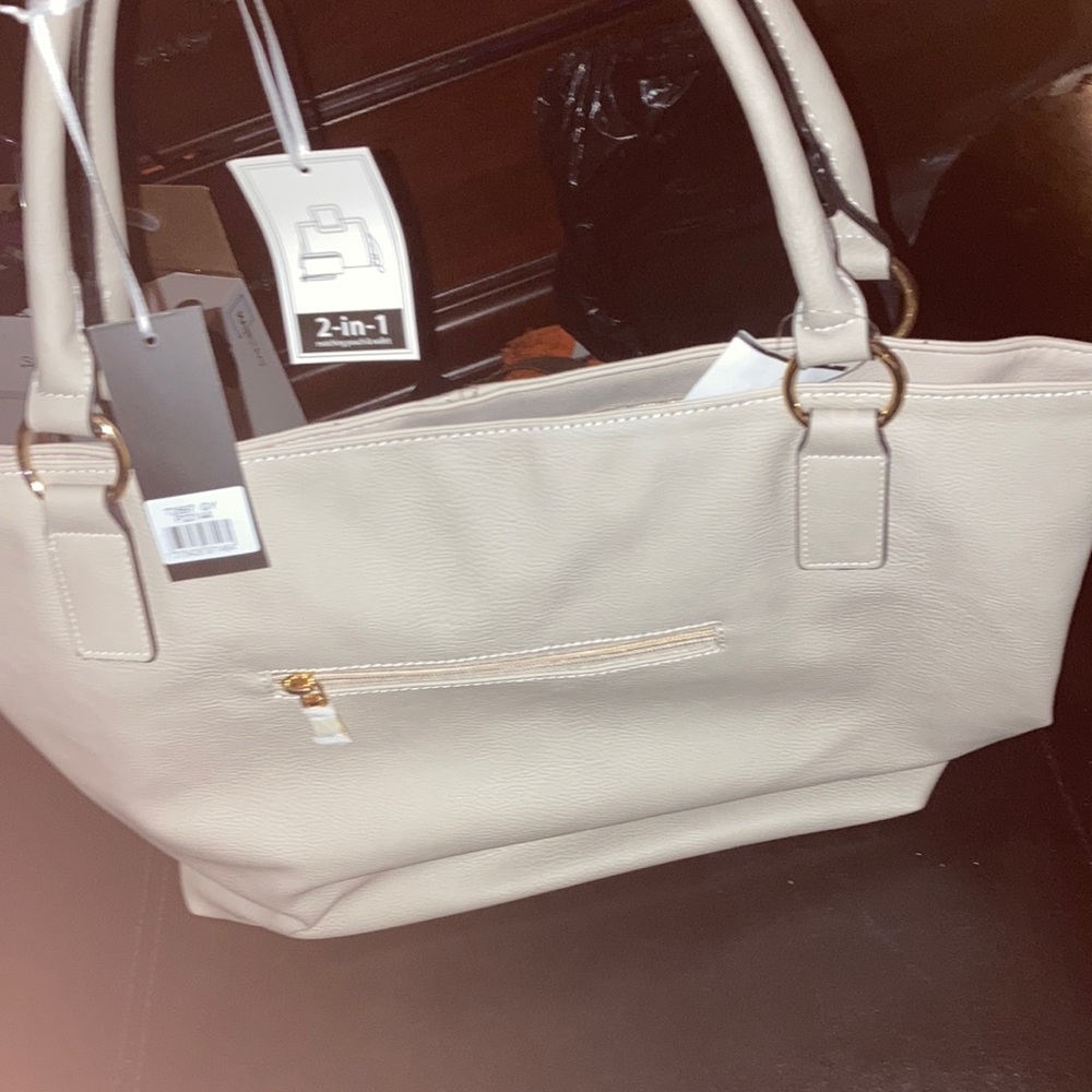 Laterre purse with wallet tan new